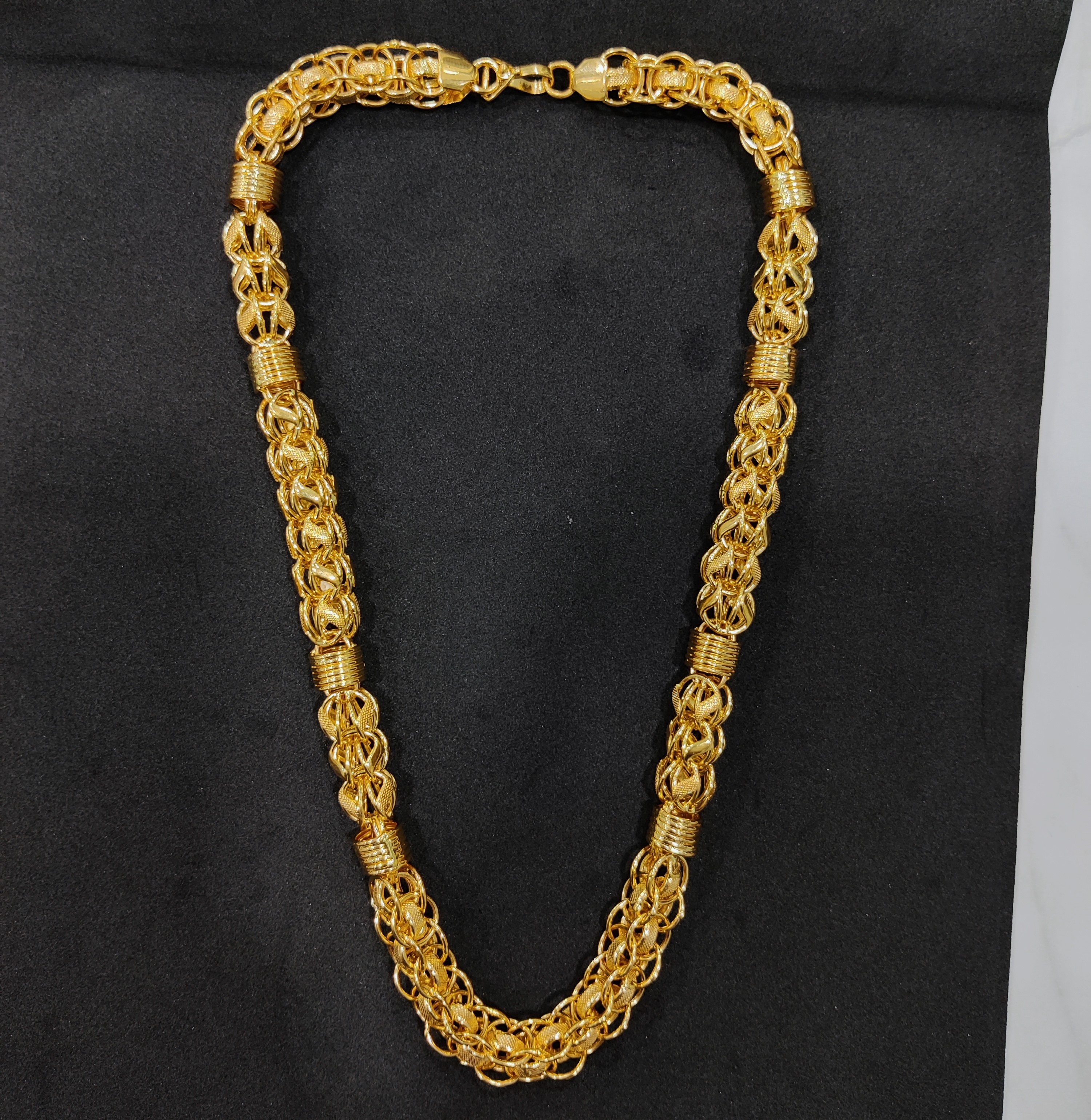 916 Gold Fancy Hollow Chain