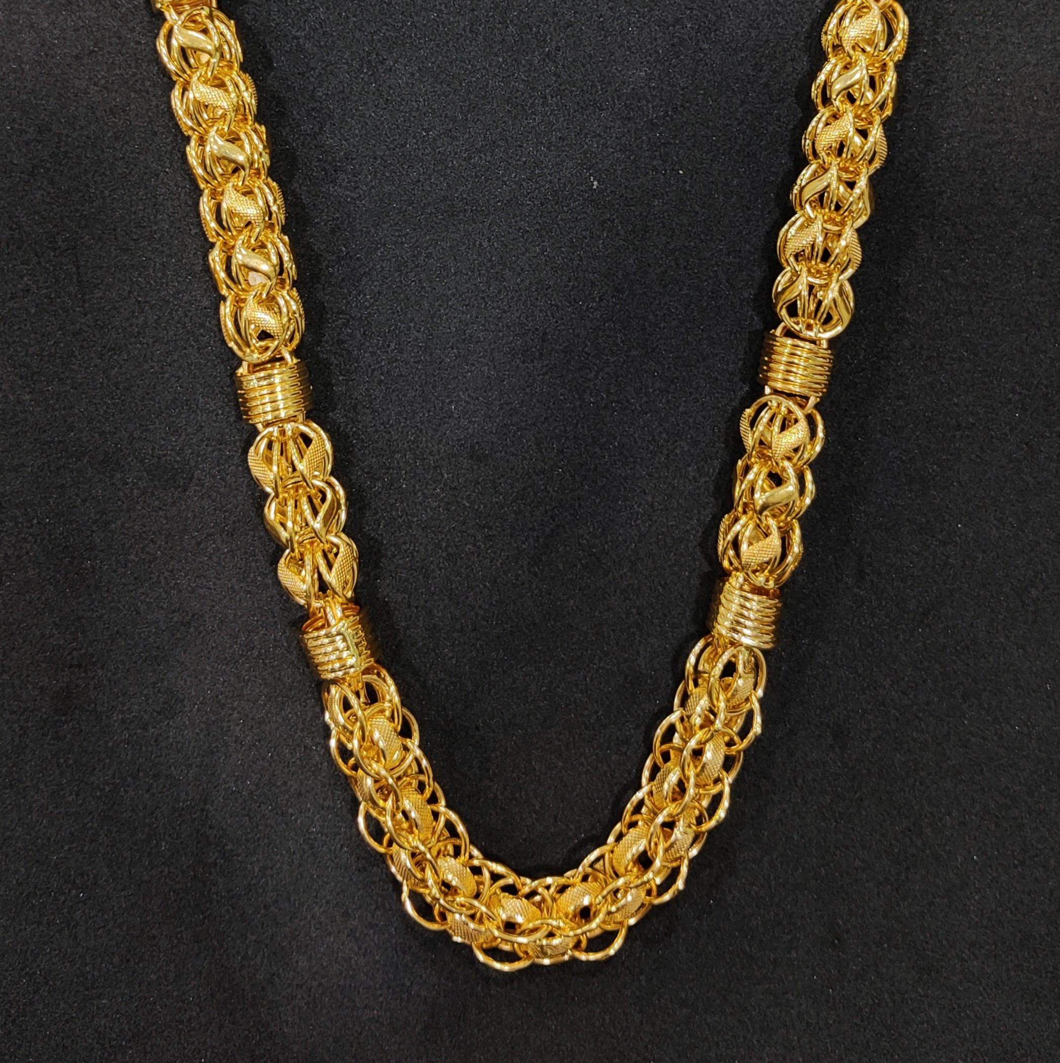 916 Gold Fancy Hollow Chain