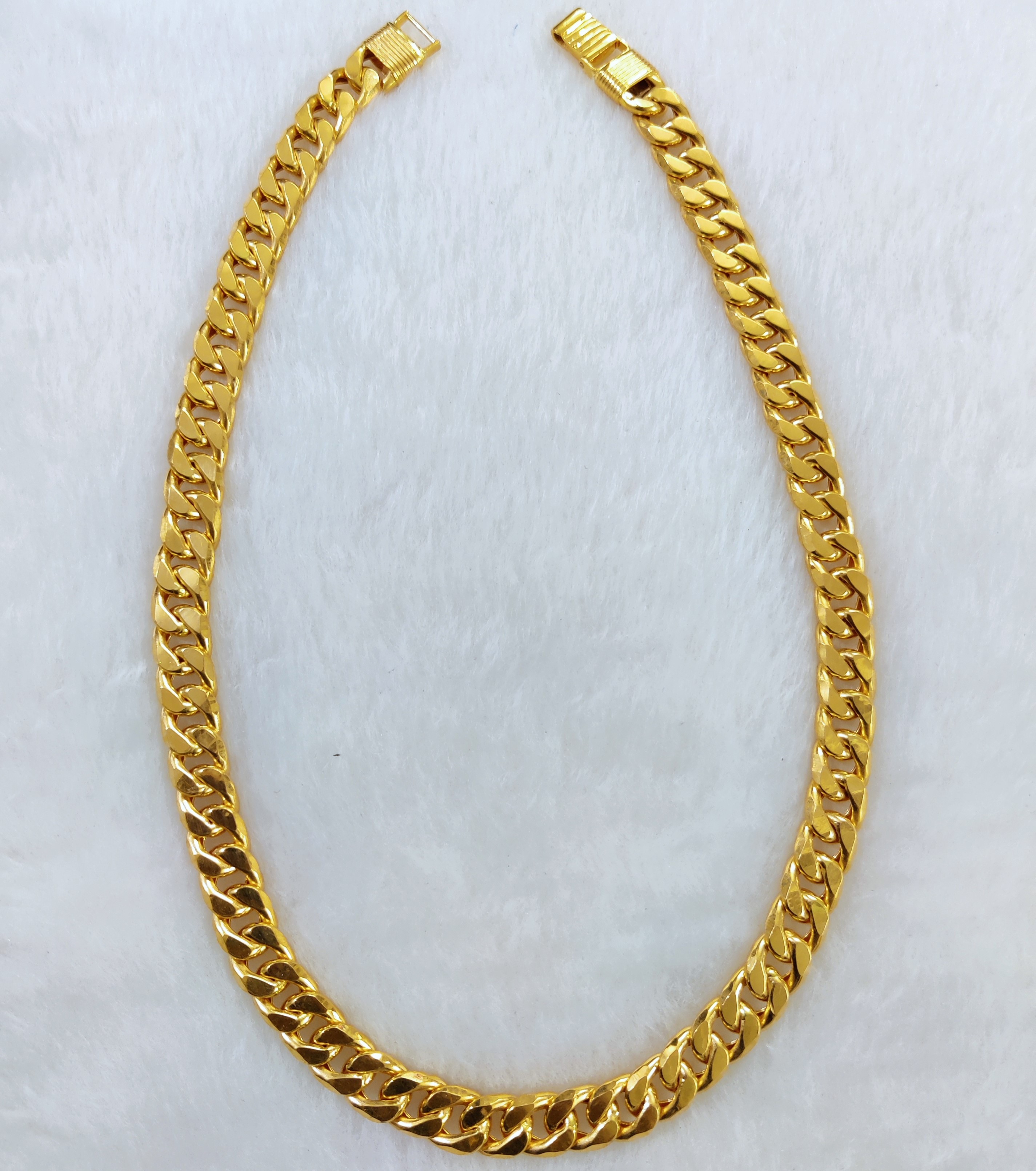 916 Gold Fancy Hollow Karab Chain