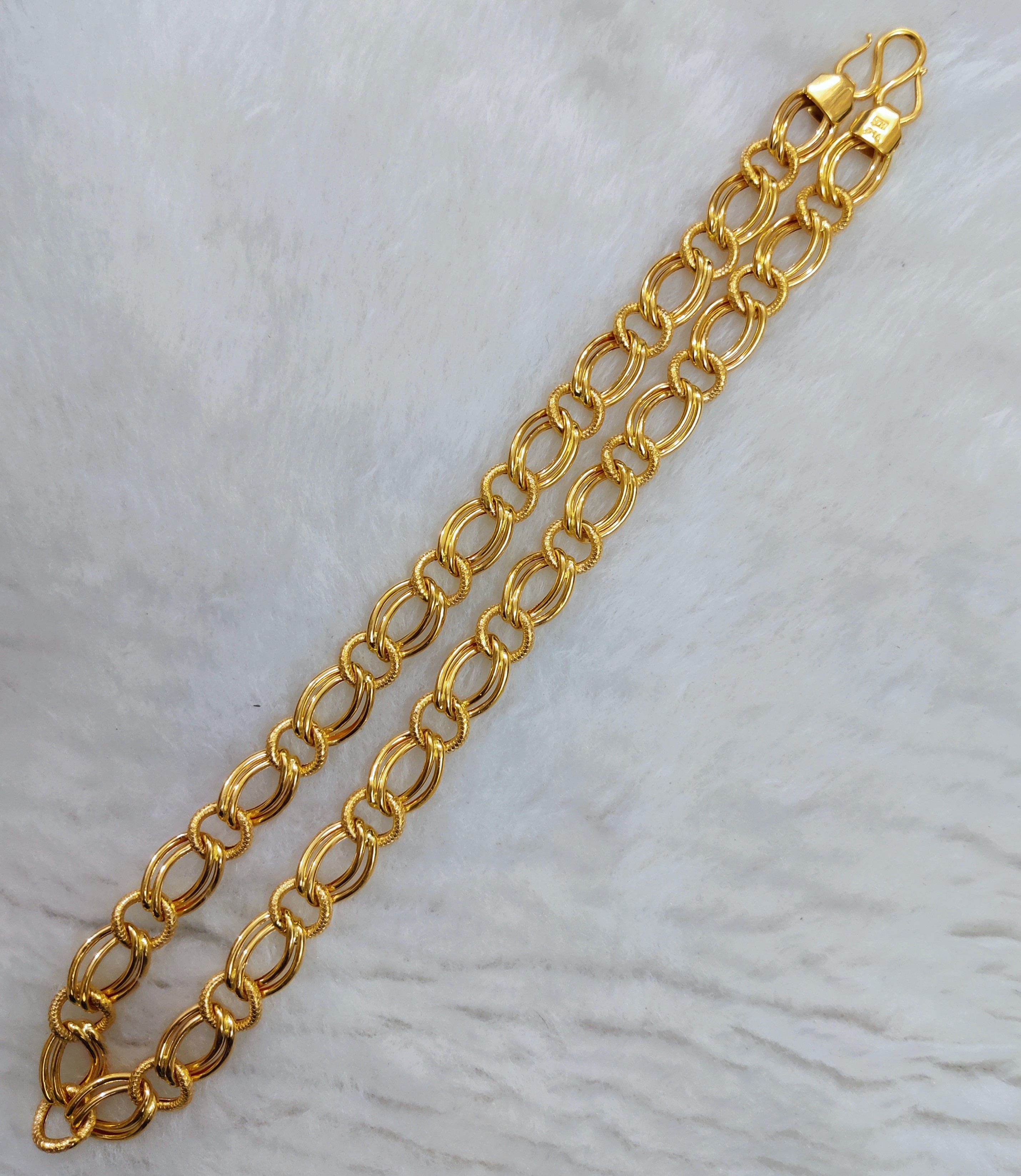 916 Gold Fancy Hollow Chain