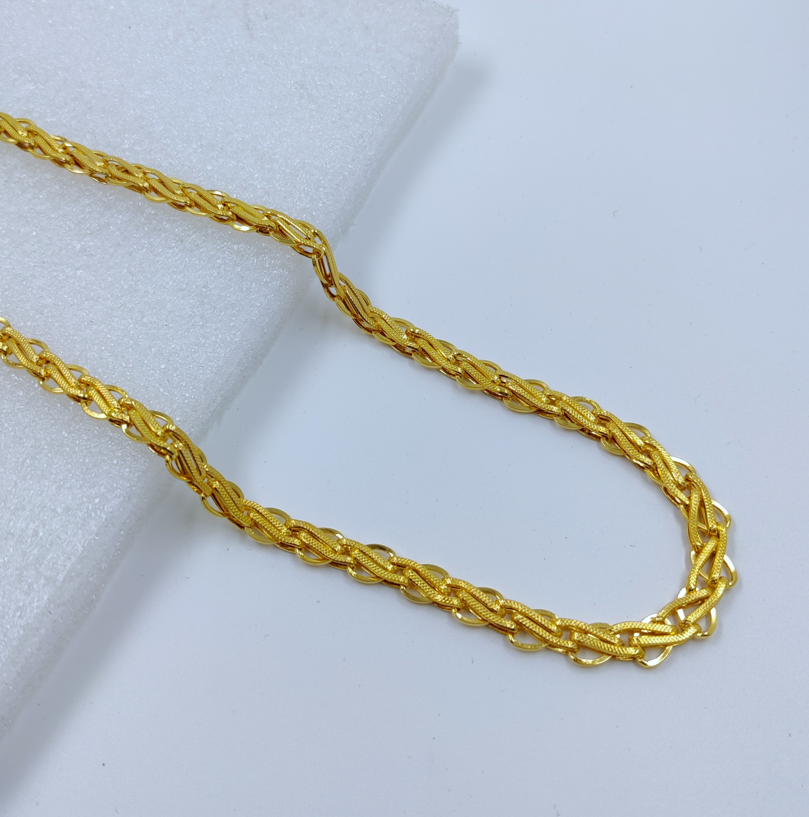 916 Gold Indo Hollow Chain-58