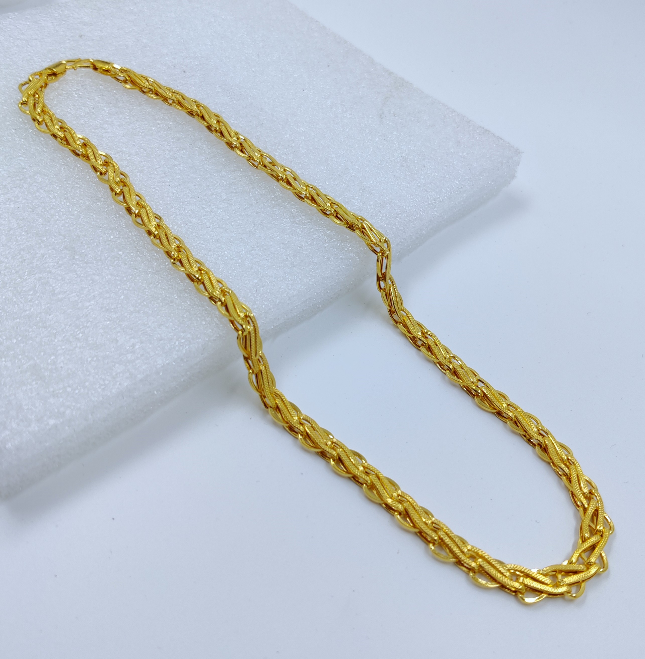 916 Gold Indo Hollow Chain-58