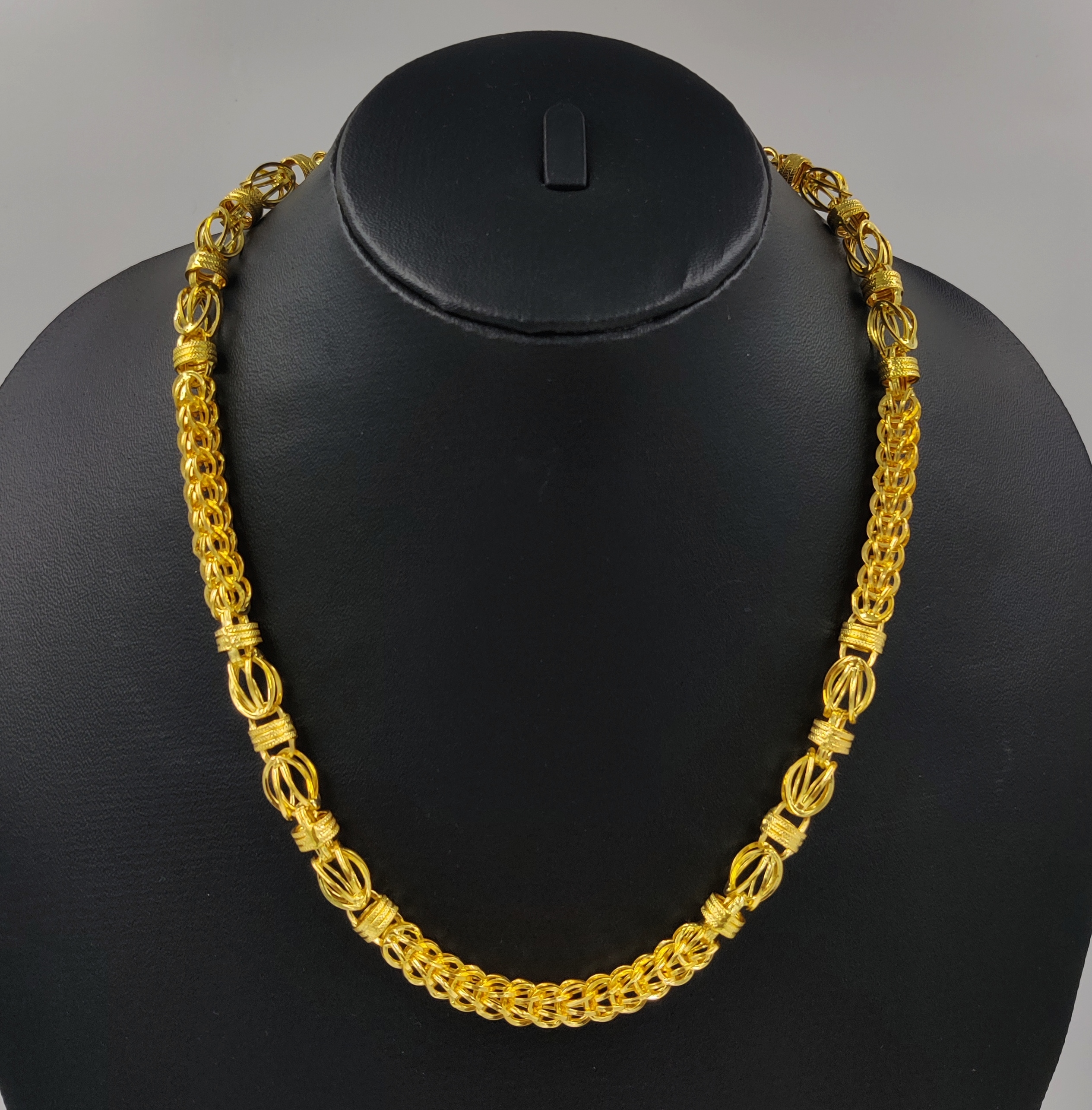916 Gold Fancy Hollow Chain-68