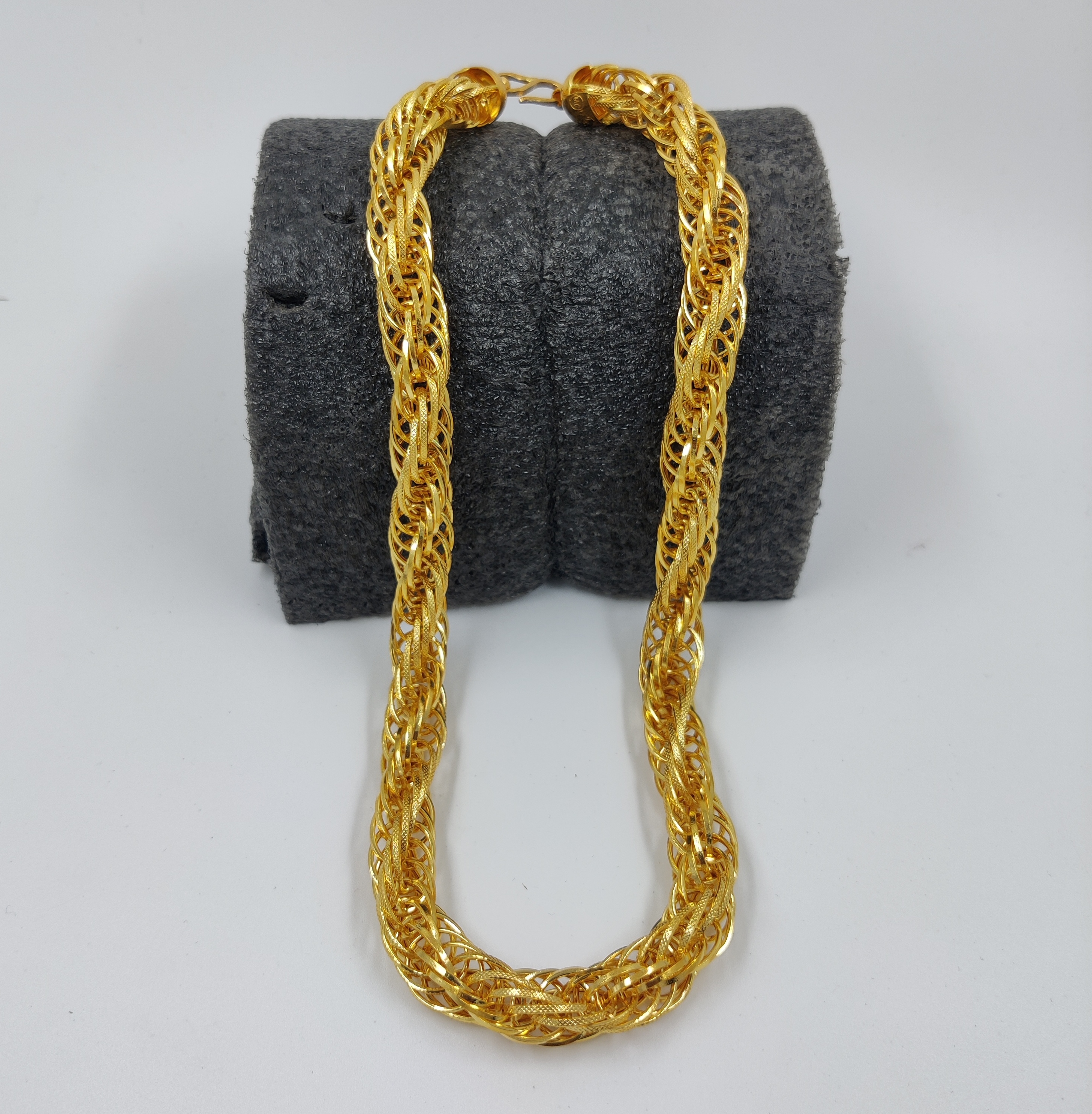 916 Gold Hollow Kadam Chain-69