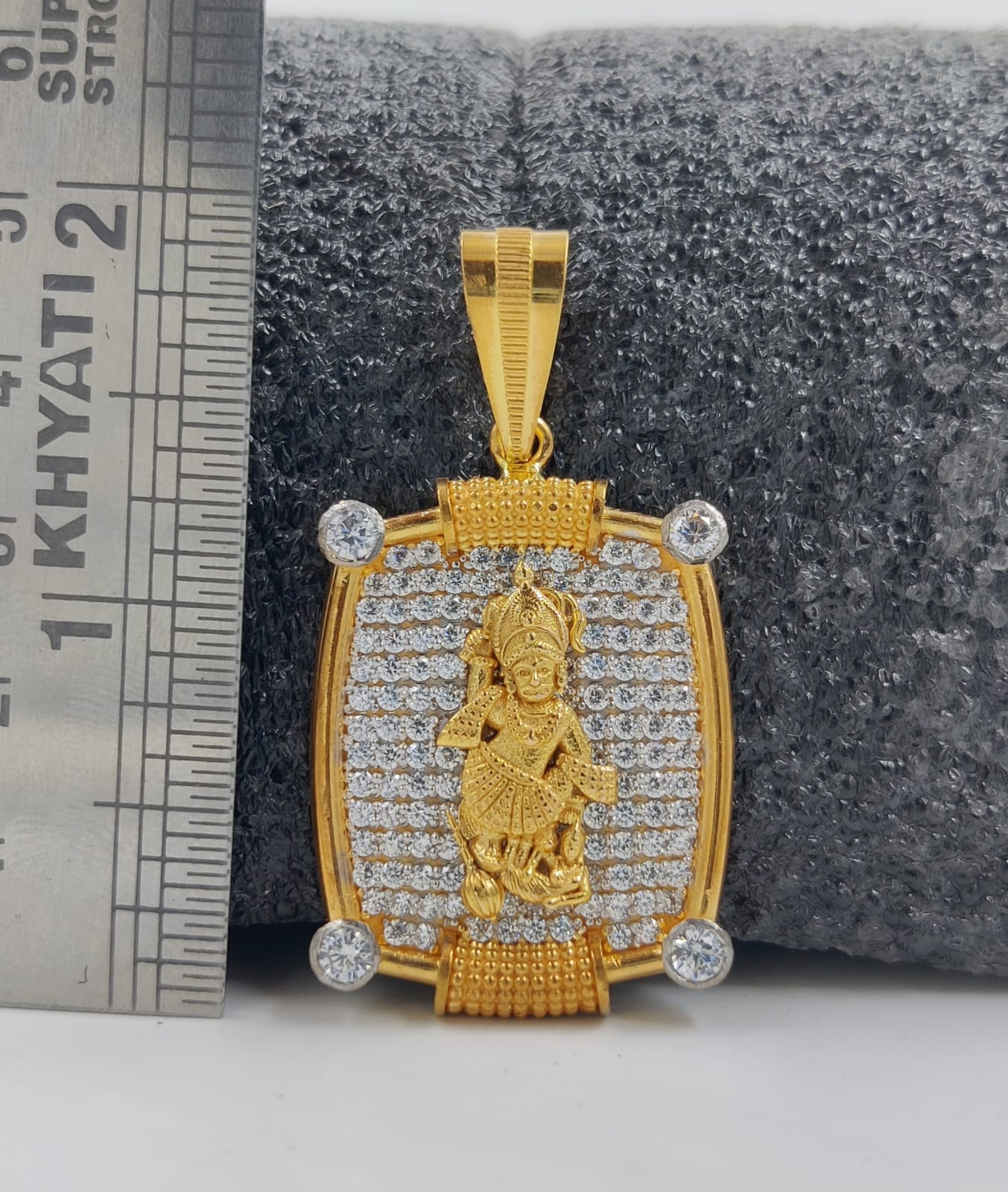 916 Gold Fancy Kastbhanjan Dev Pendant