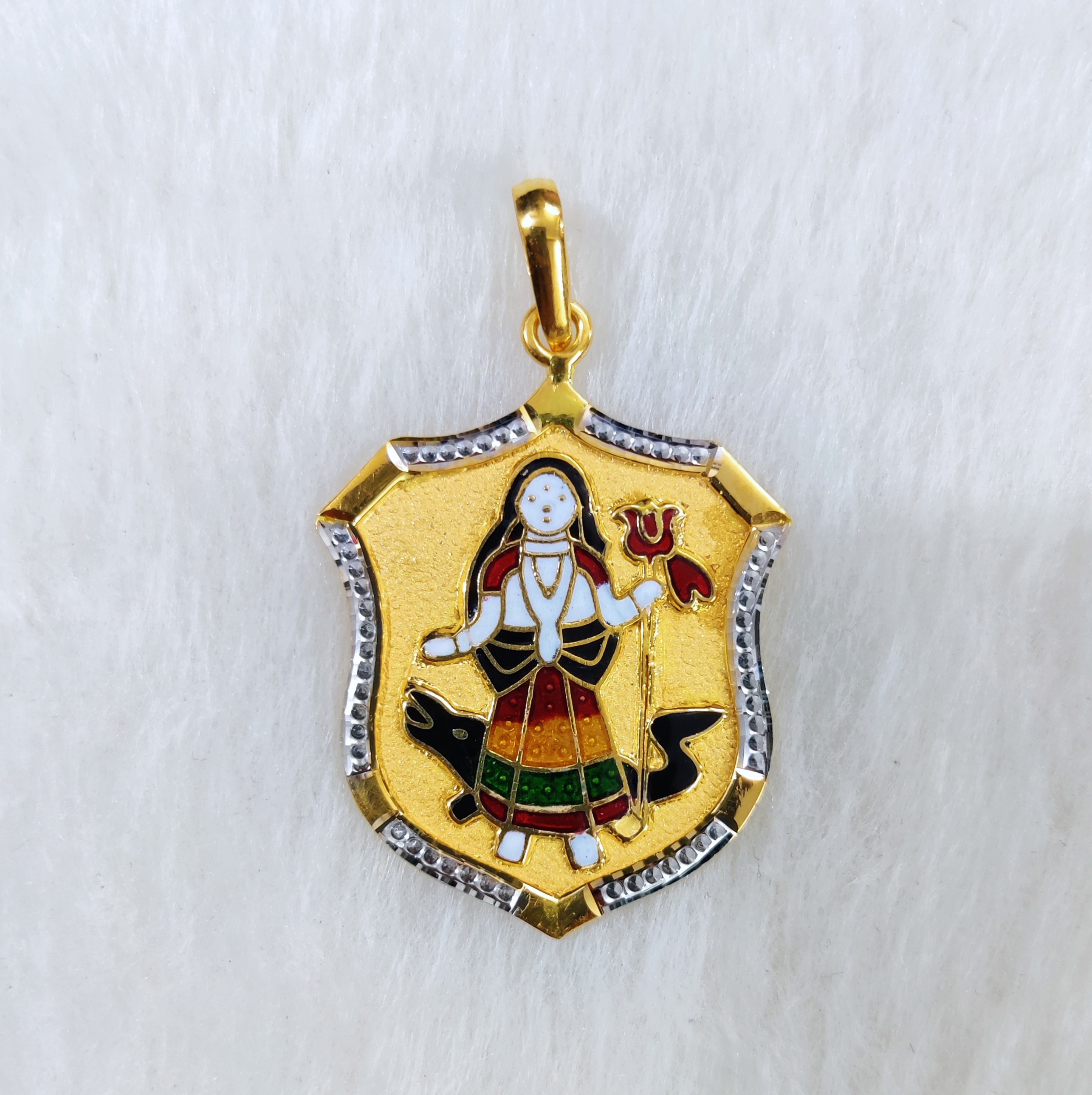 916 Gold Khodiyar Maa Pendant
