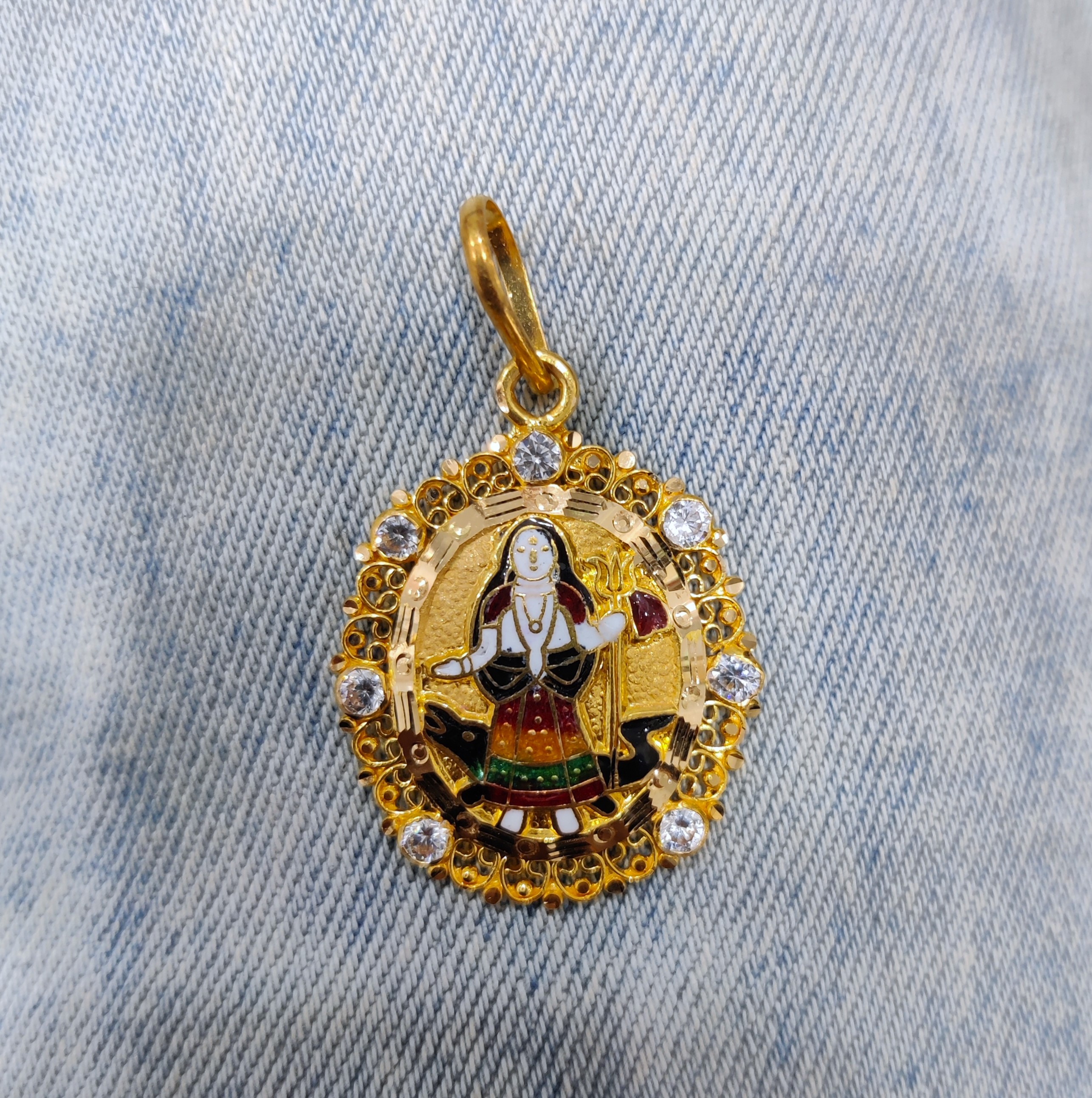 916 Gold Khodiyar Maa Pendant