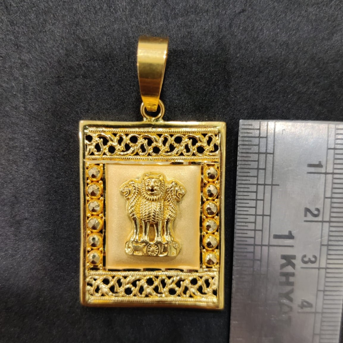 916 Gold Fancy Ashok stambh Pendant