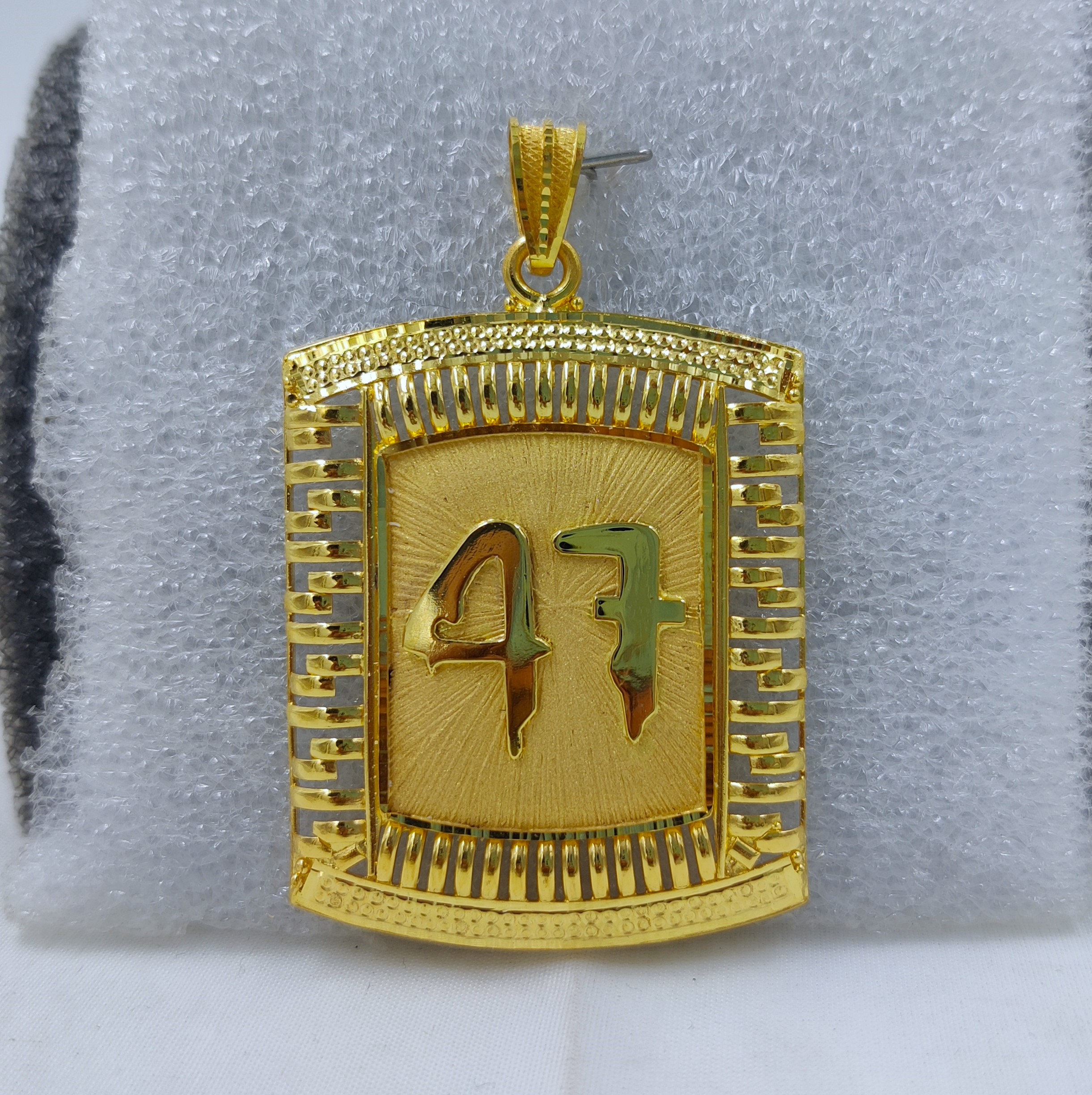 916 Gold Fancy Custom Made Pendant-43