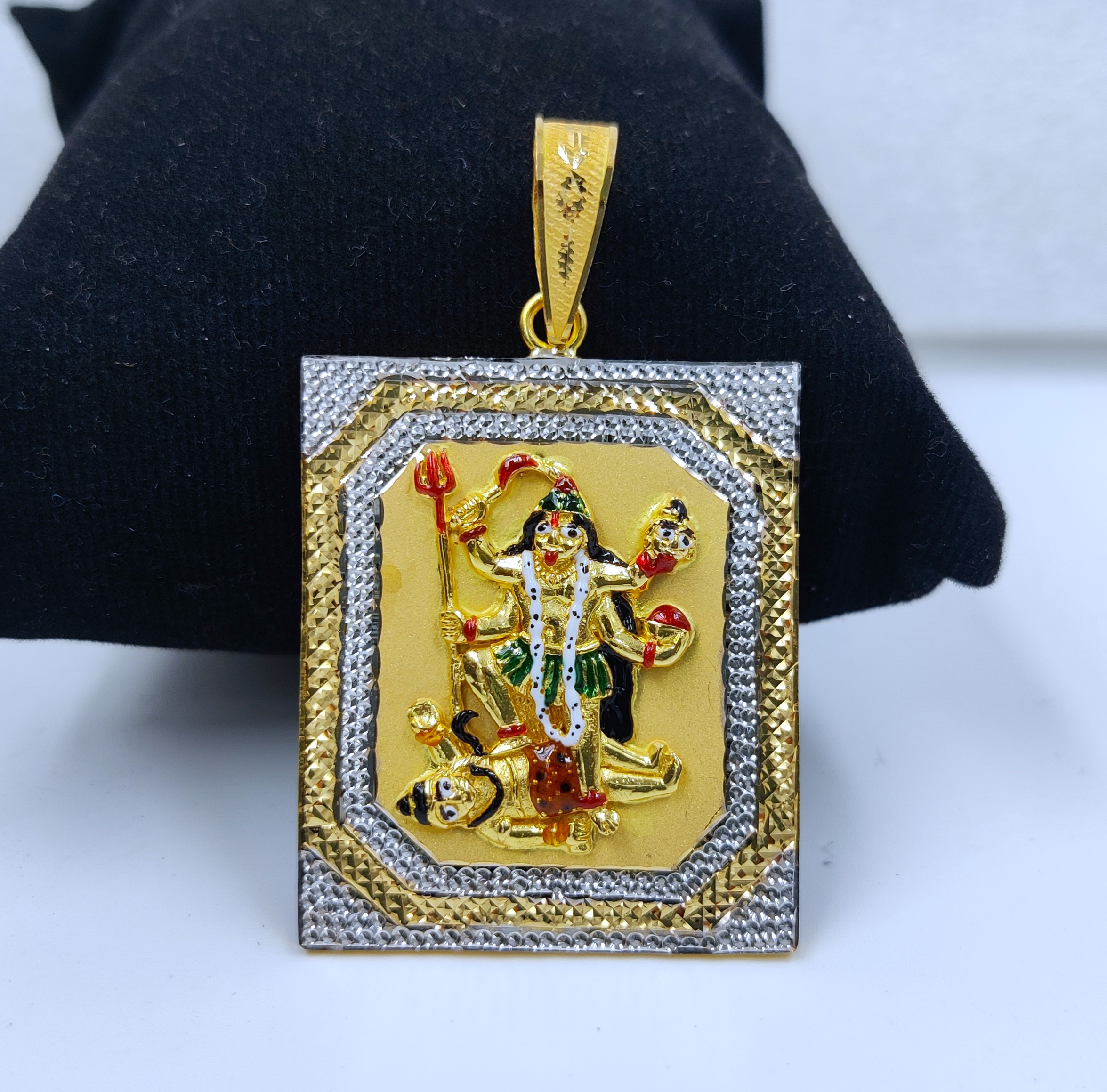 916 Gold Fancy Mahakali Maa Pendant-12