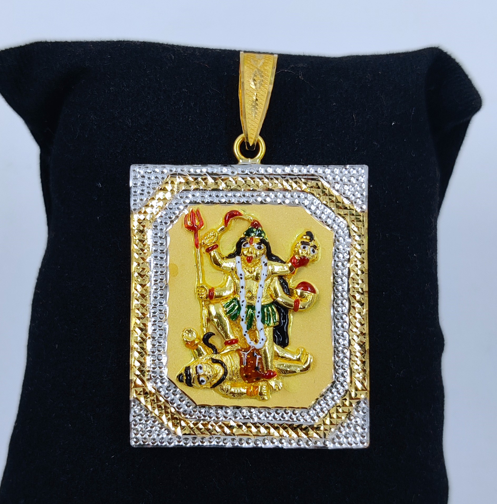 916 Gold Fancy Mahakali Maa Pendant-12