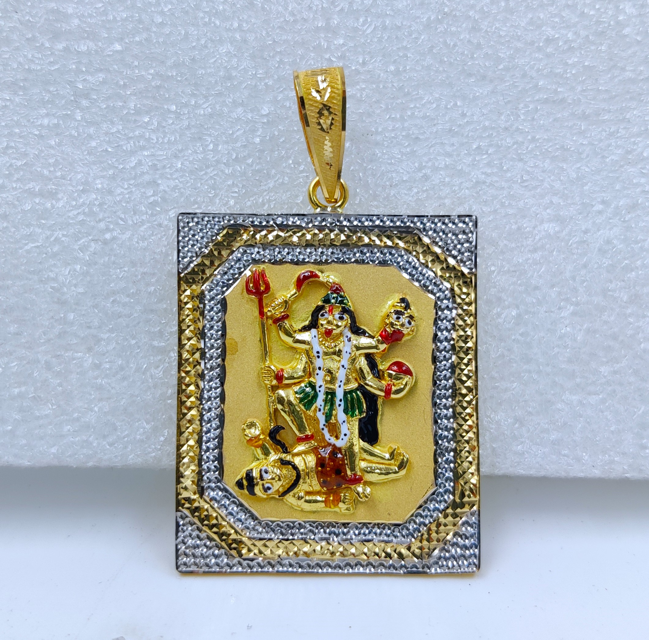 916 Gold Fancy Mahakali Maa Pendant-12