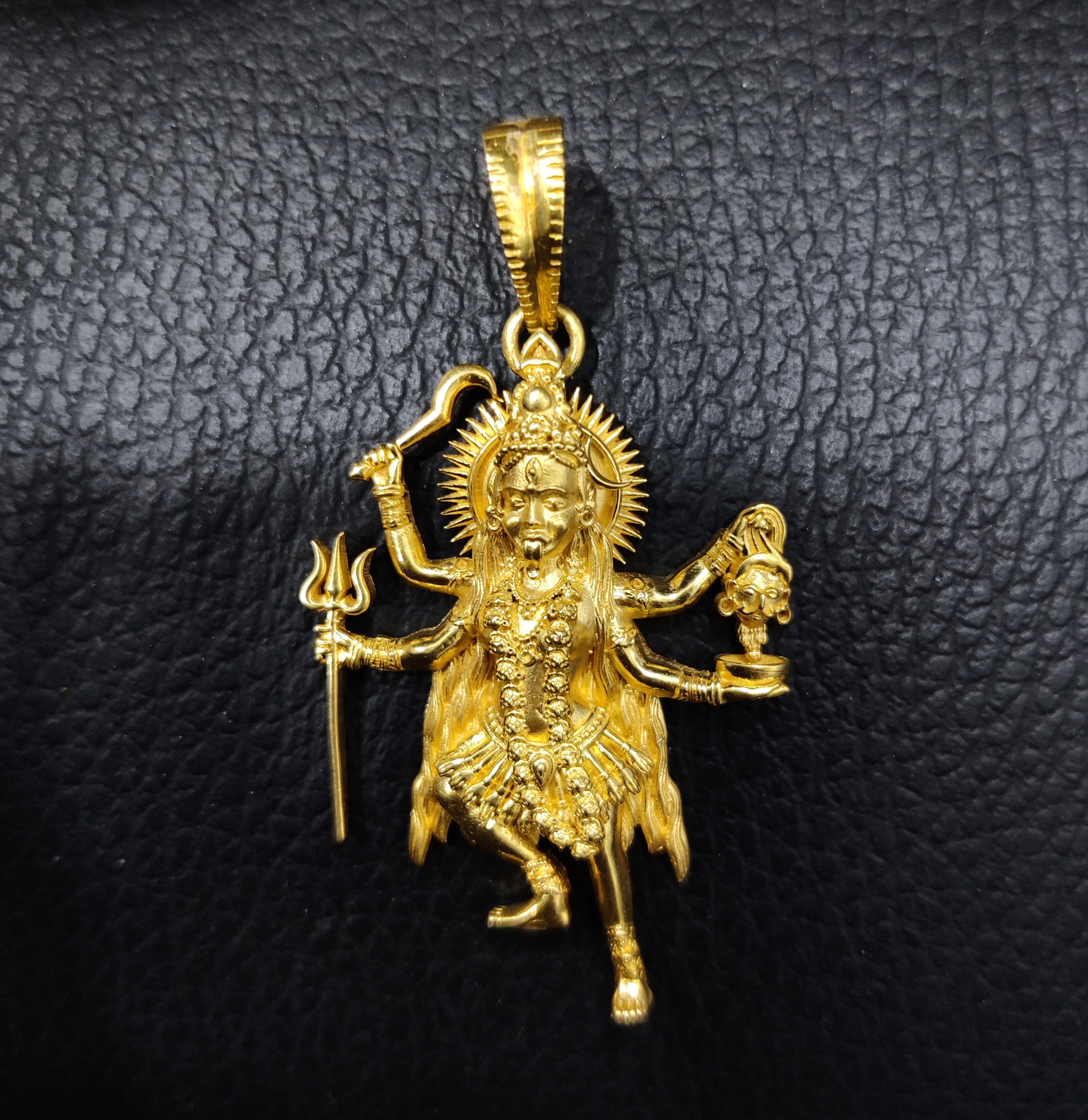 916 Gold Fancy Mahakali Maa Pendant-14