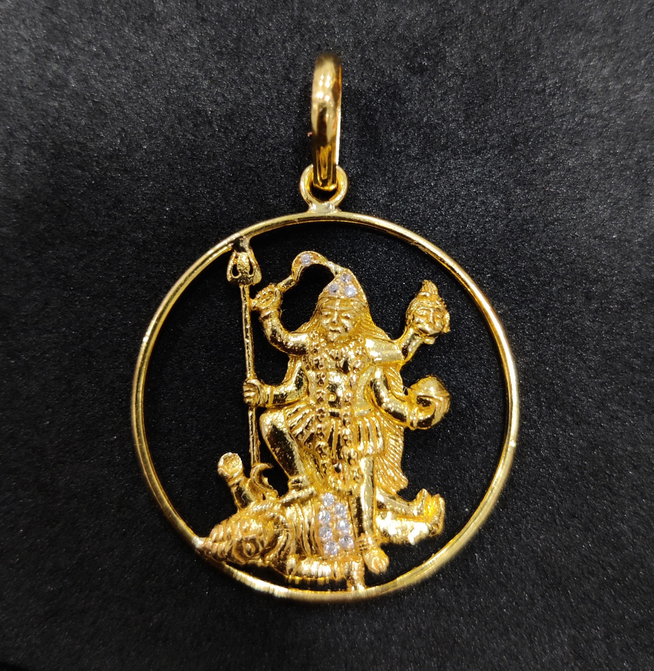 916 Gold Fancy Mahakali Maa Pendant-16