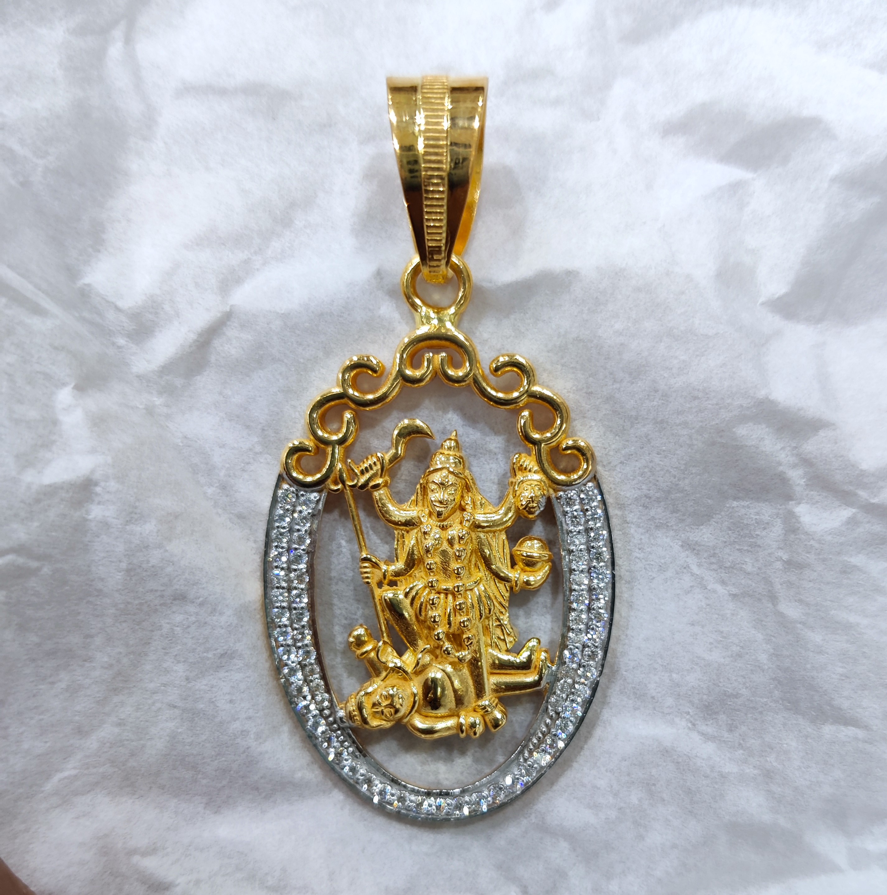 916 Gold Fancy Mahakali Maa Pendant-32