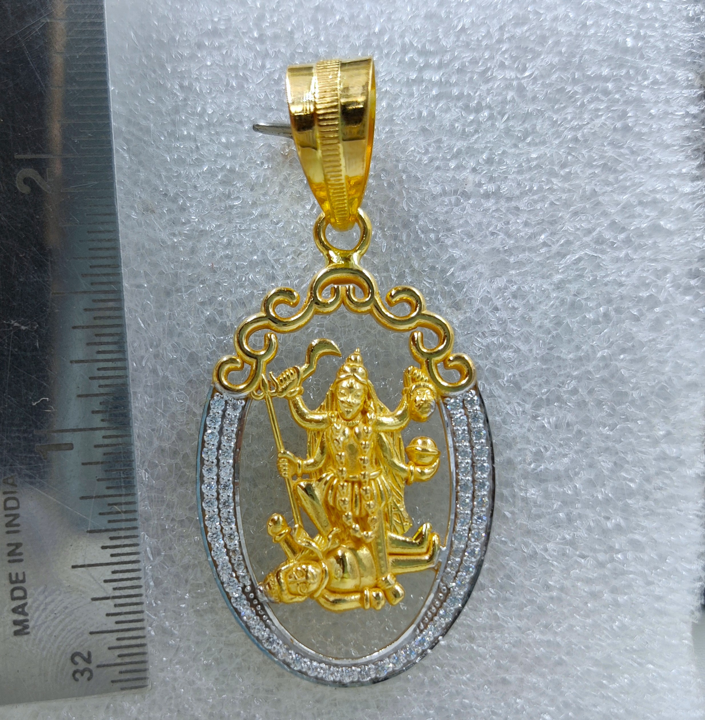 916 Gold Fancy Mahakali Maa Pendant-32