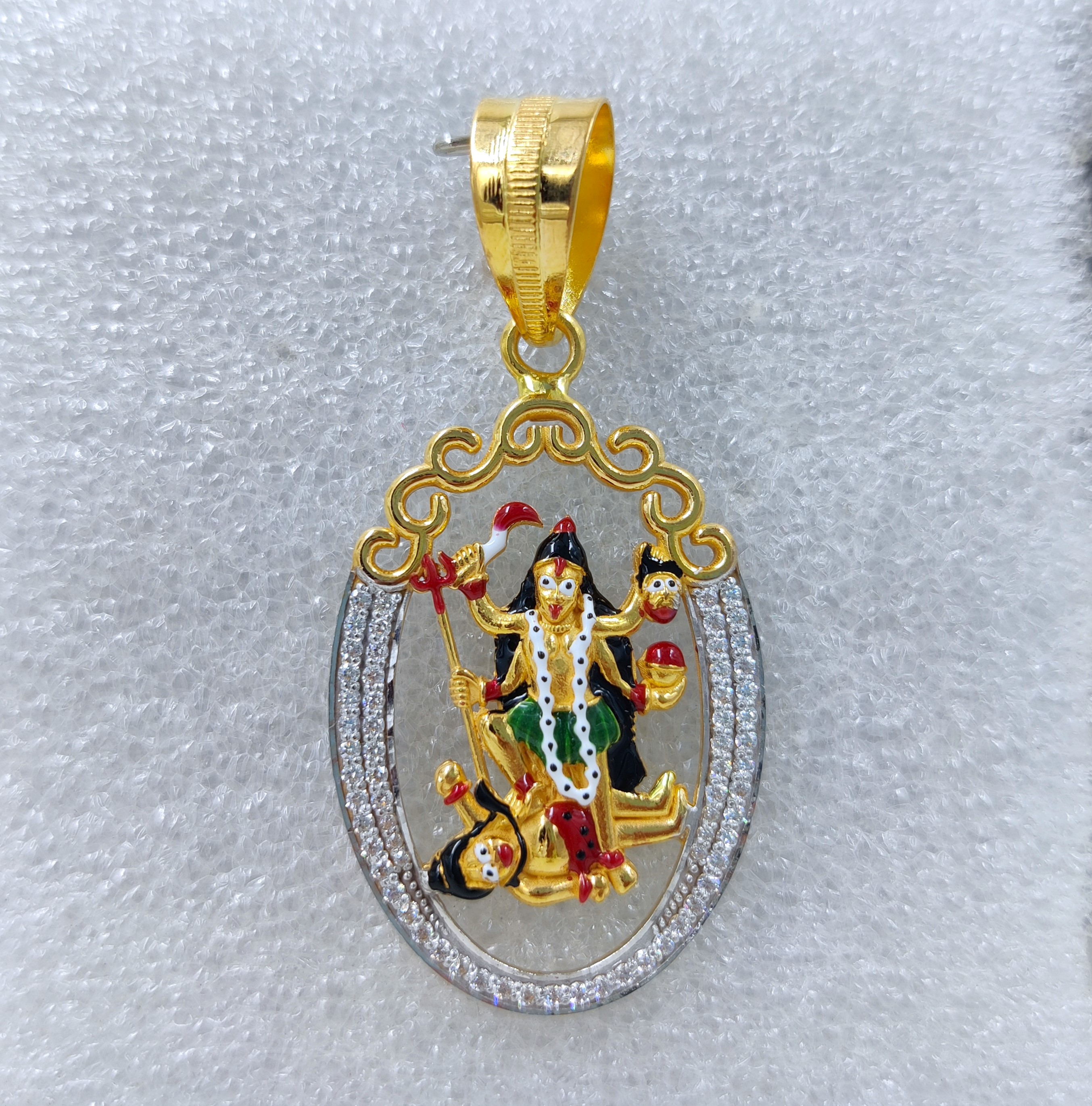 916 Gold Fancy Mahakali Maa Pendant-33