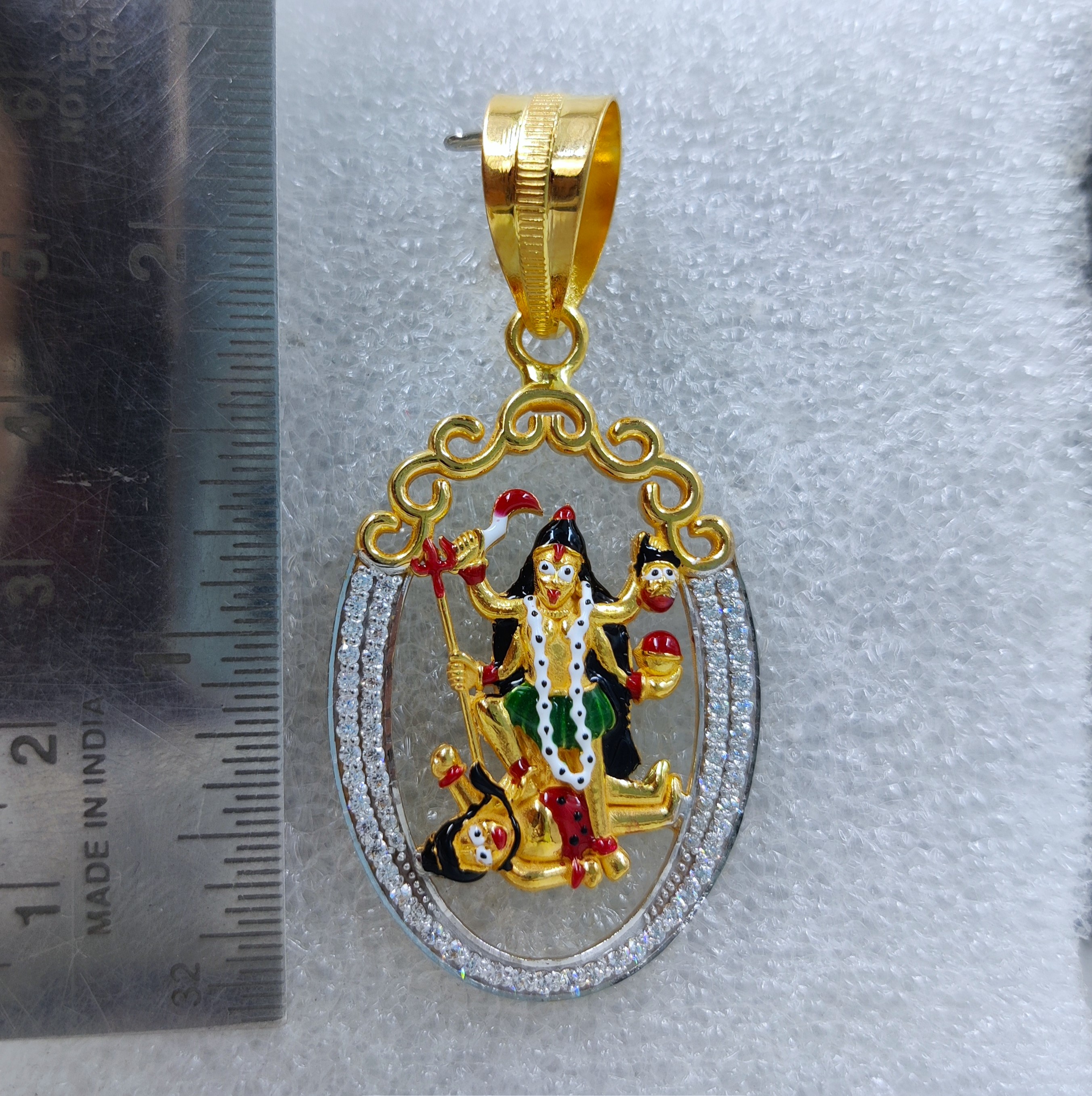 916 Gold Fancy Mahakali Maa Pendant-33