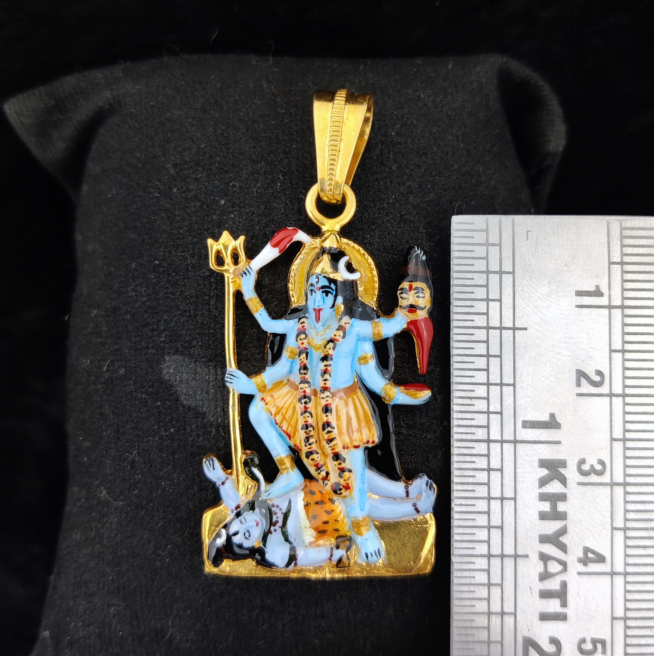 916 Gold Mahakali Maa Pendant-41
