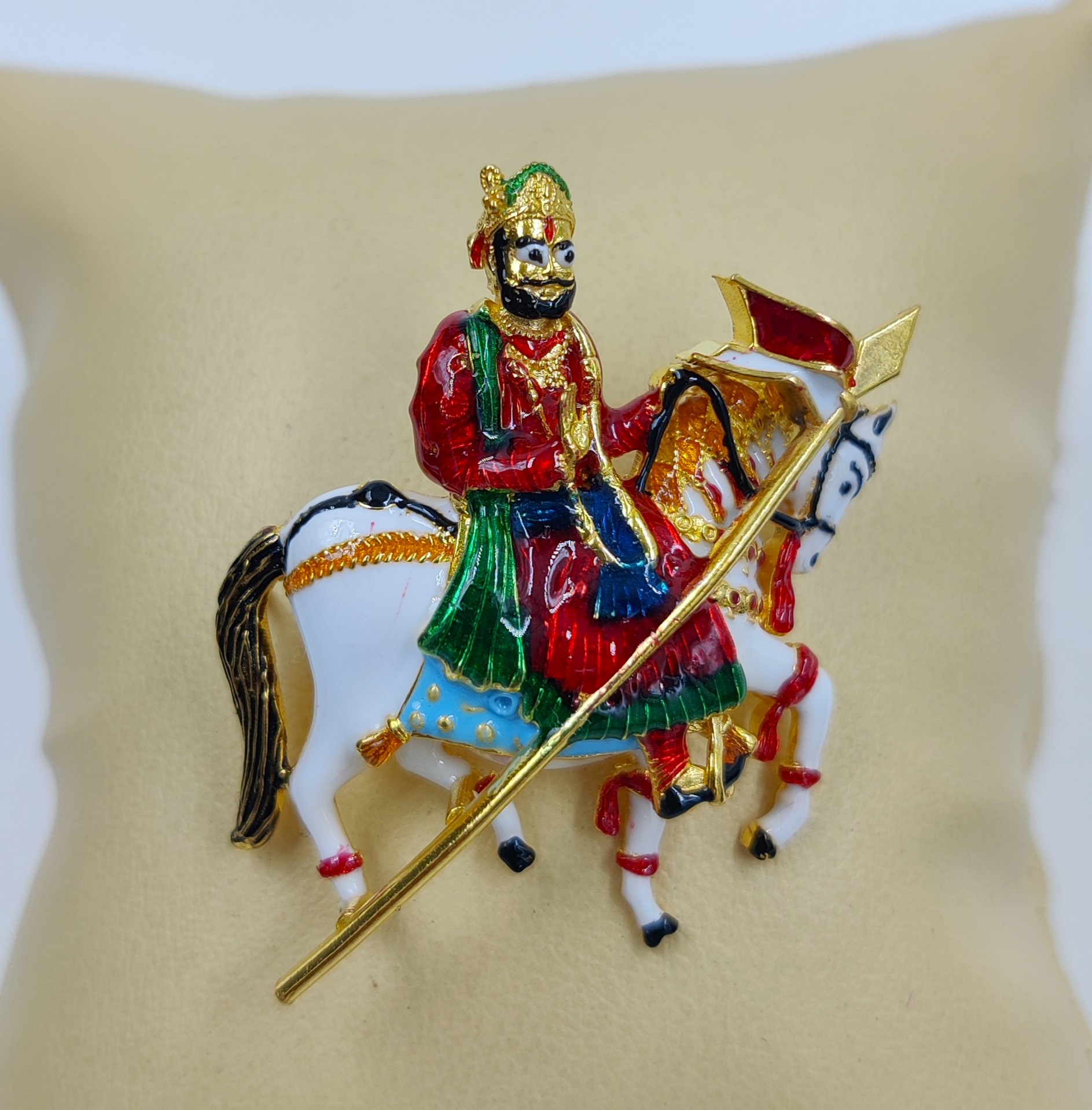 916 Gold Ramdev Pir Pendant-13