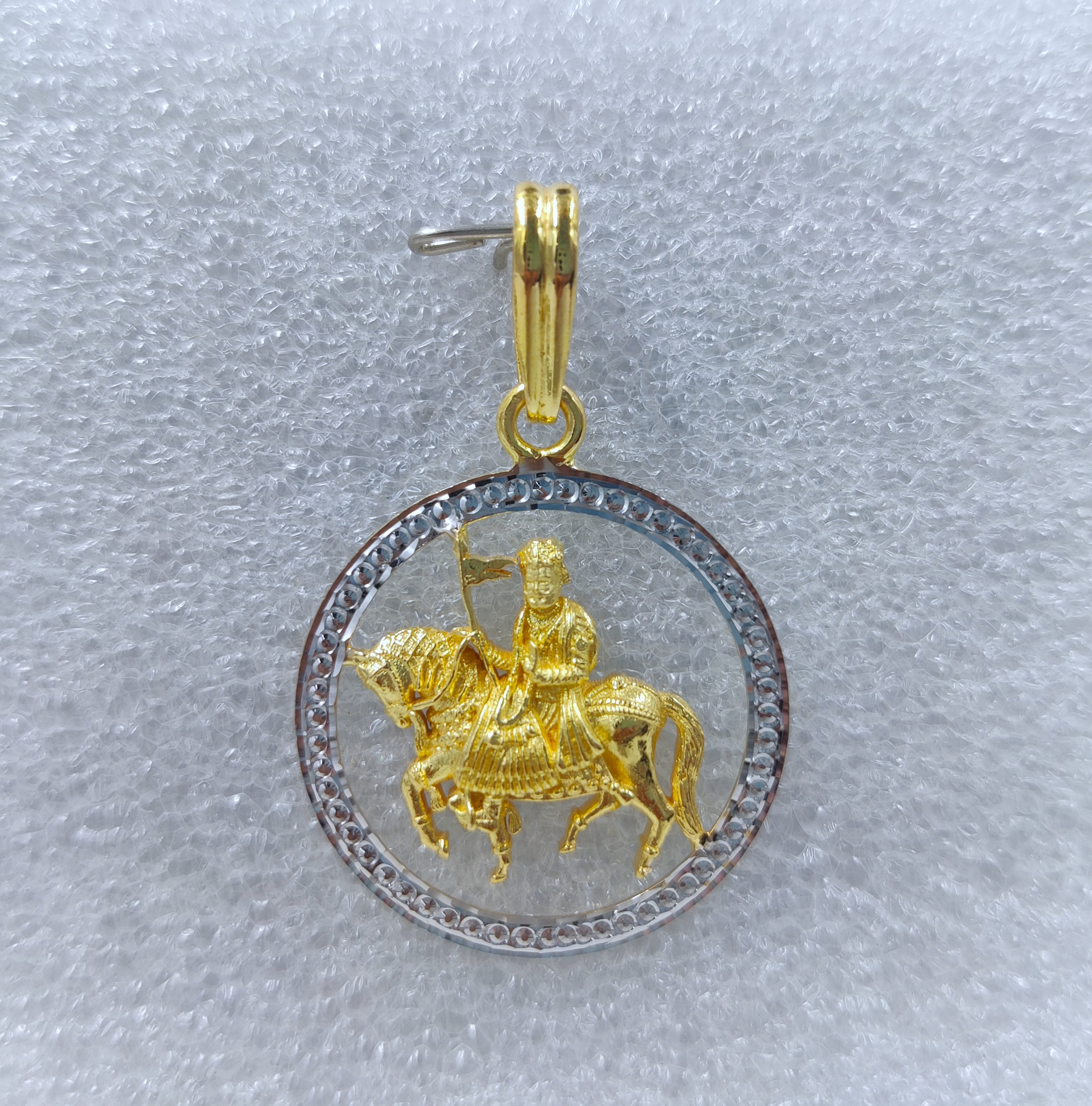 916 Gold Fancy Ramdev Pir Pendant-19