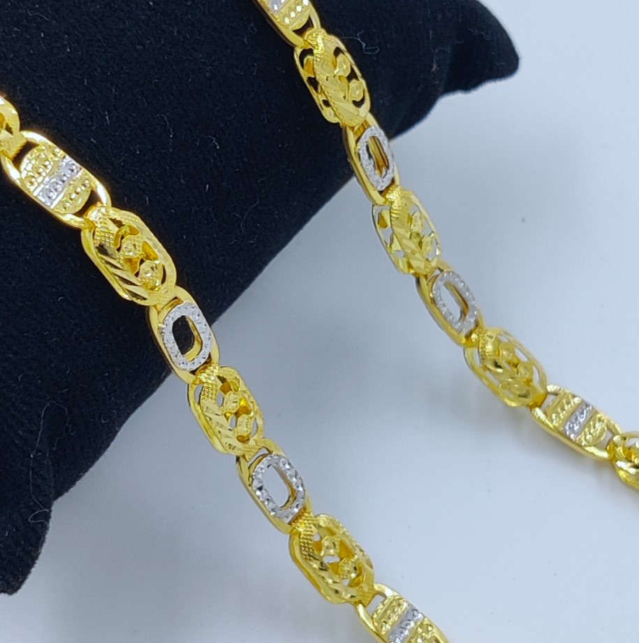 916 Gold Fancy Gent's Chain-17