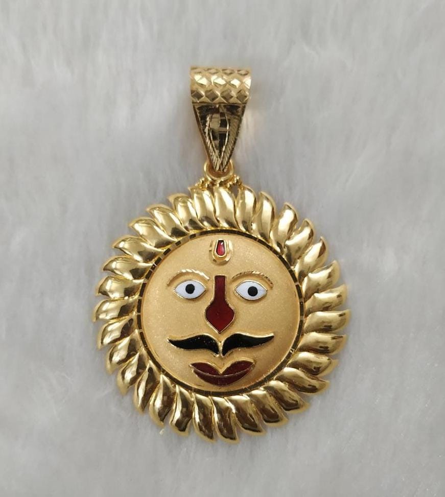 916 Gold Surya Pendant