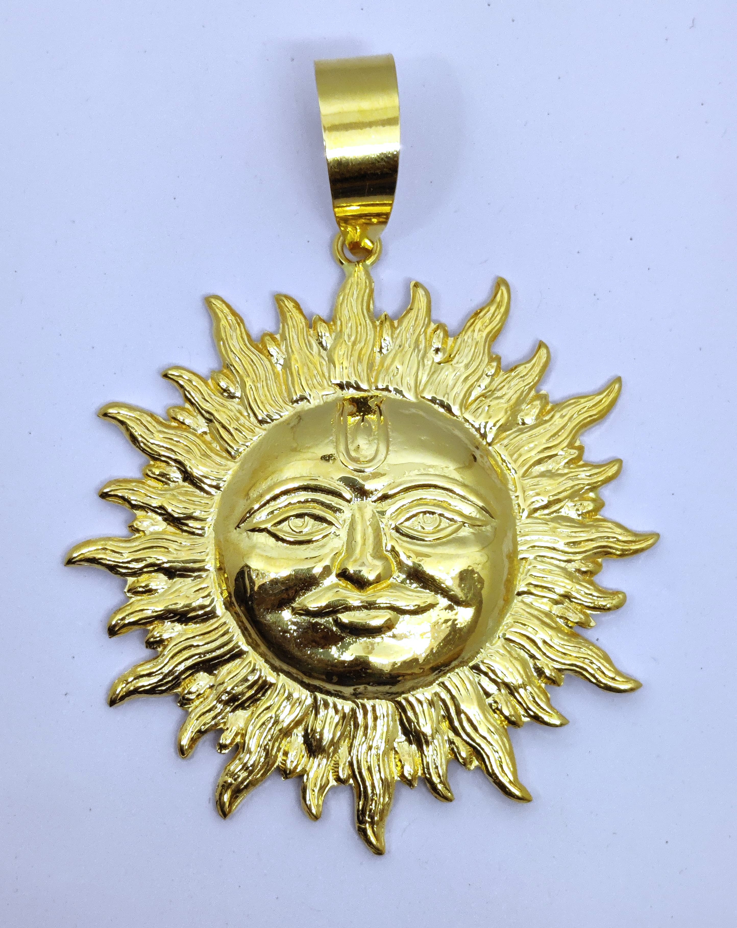 916 Gold Surya Pendant